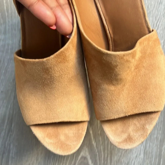 VINCE Percey Suede Espadrille Sandals In Tan - Picture 7 of 9